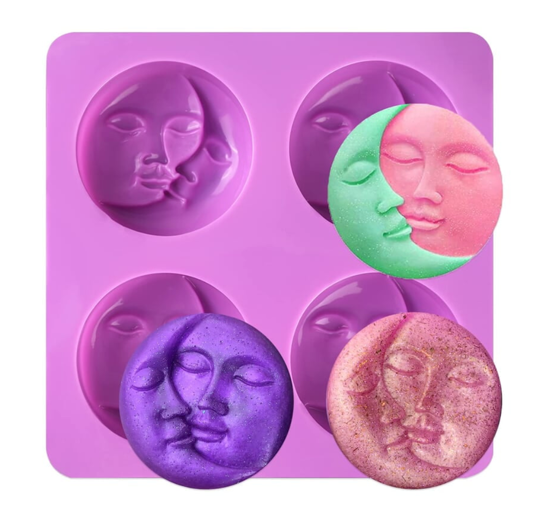 Sun & Moon Silicone Mould (Candle Making | Soaps | Baking)