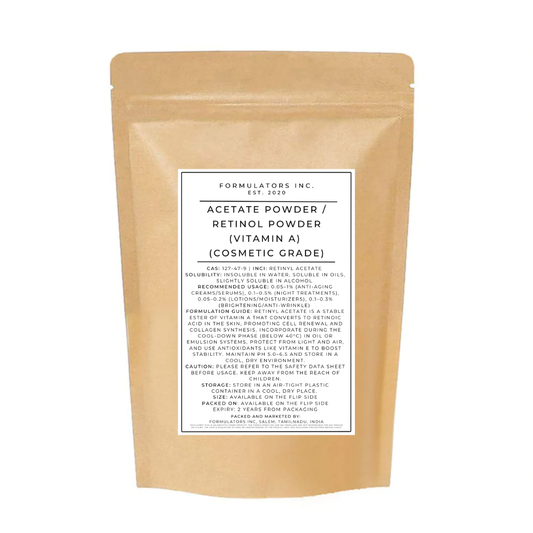 Acetate Powder / Retinol Powder (Vitamin A) (Cosmetic Grade)