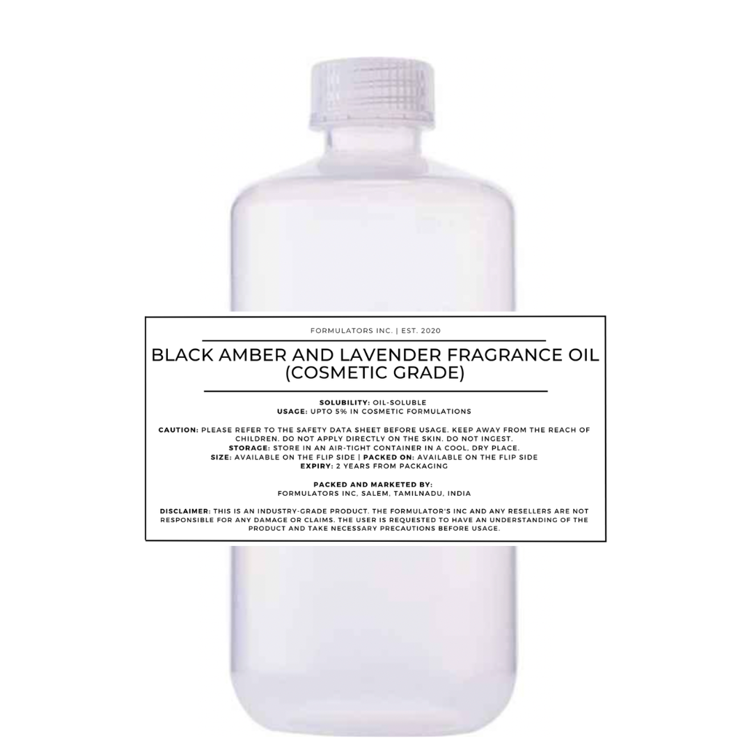 Black Amber and Lavender Fragrance Oil