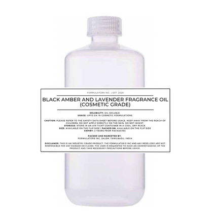 Black Amber and Lavender Fragrance Oil