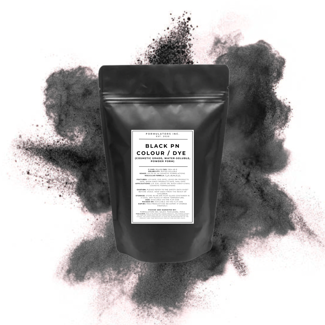 Black PN Colour / Dye (Cosmetic Grade, Water-Soluble, Powder Form)