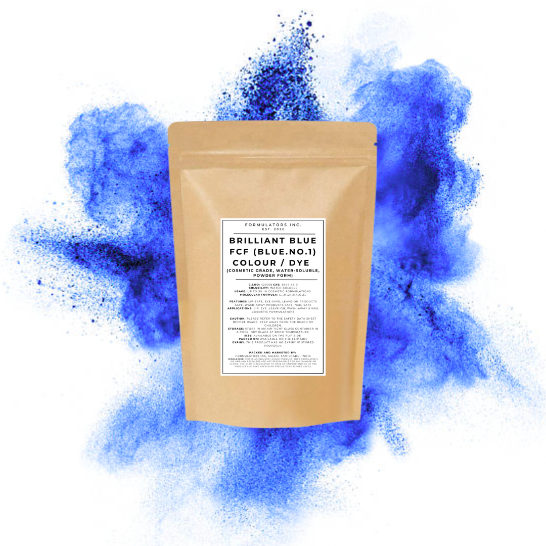 Brilliant Blue FCF (Blue.No.1) Colour / Dye (Cosmetic Grade, Water-Soluble, Powder Form) (gm)