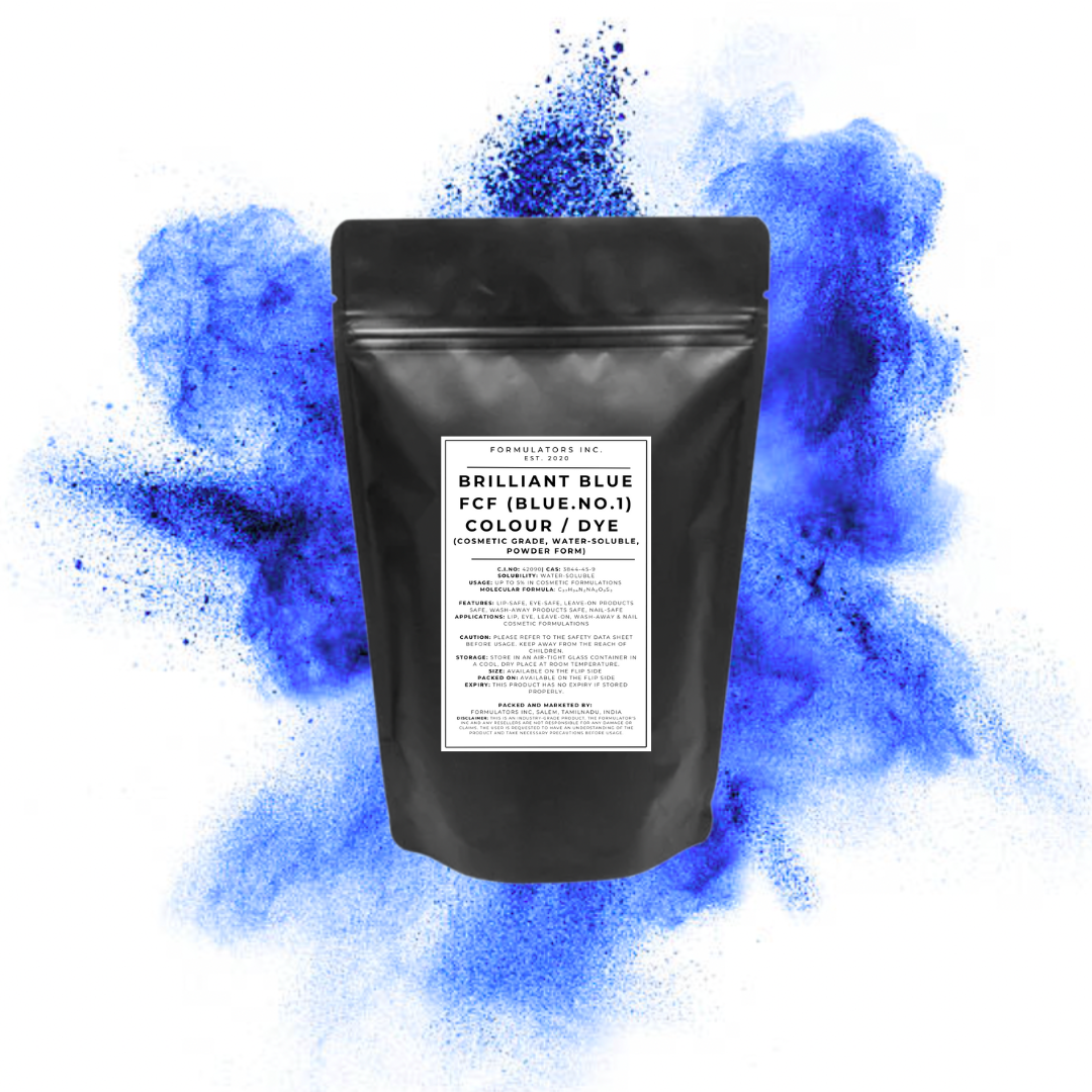 Brilliant Blue FCF (Blue.No.1) Colour / Dye (Cosmetic Grade, Water-Soluble, Powder Form)