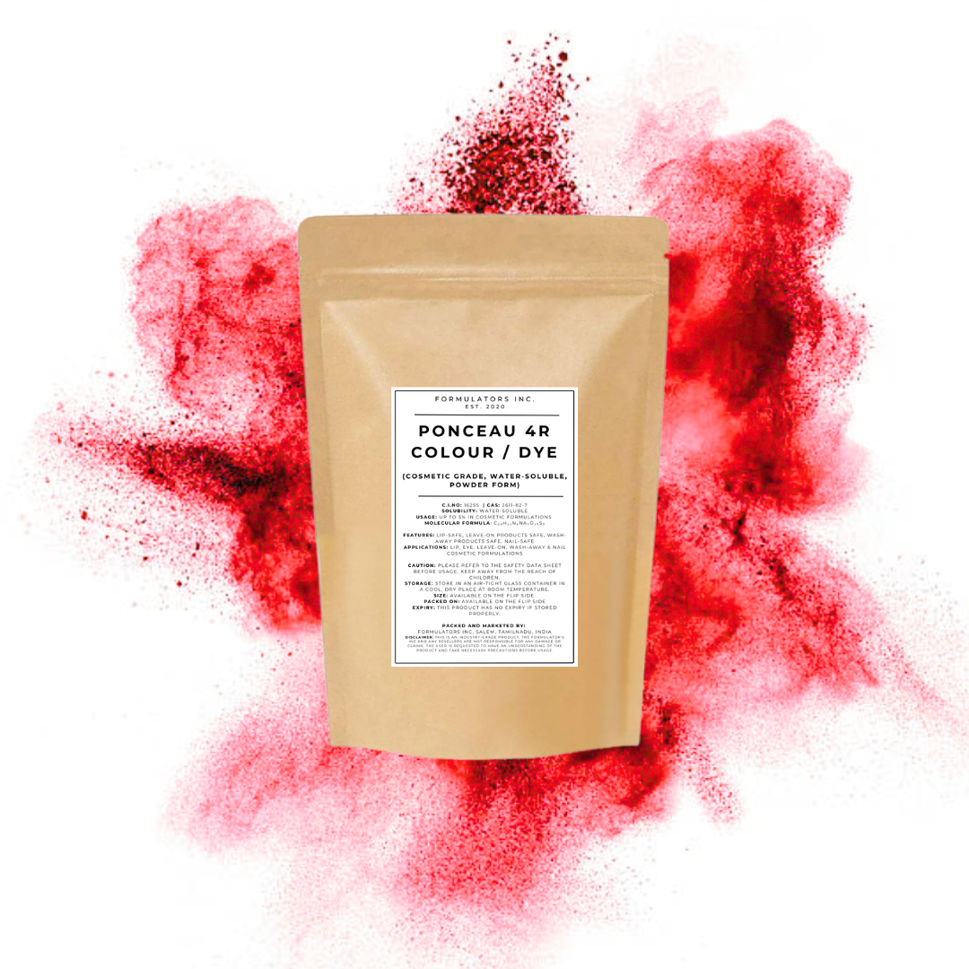 Ponceau 4R Colour / Dye (Cosmetic Grade, Water-Soluble, Powder Form)