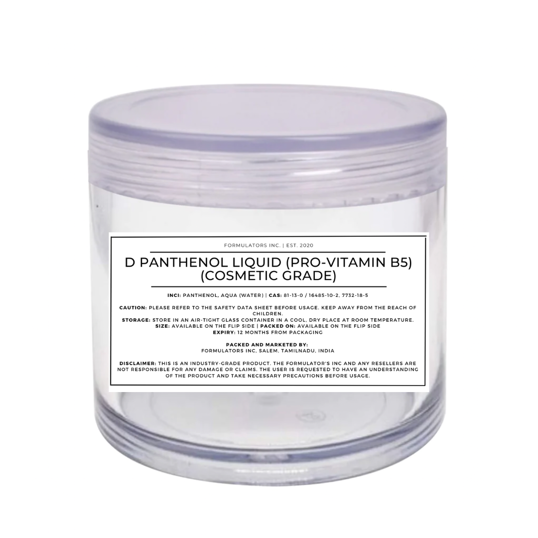 D Panthenol Liquid (Pro-Vitamin B5)(Cosmetic Grade)