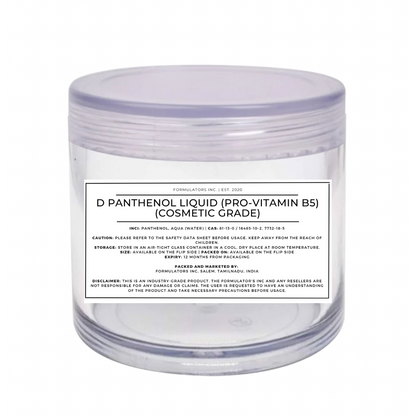 D Panthenol Liquid (Pro-Vitamin B5)(Cosmetic Grade)