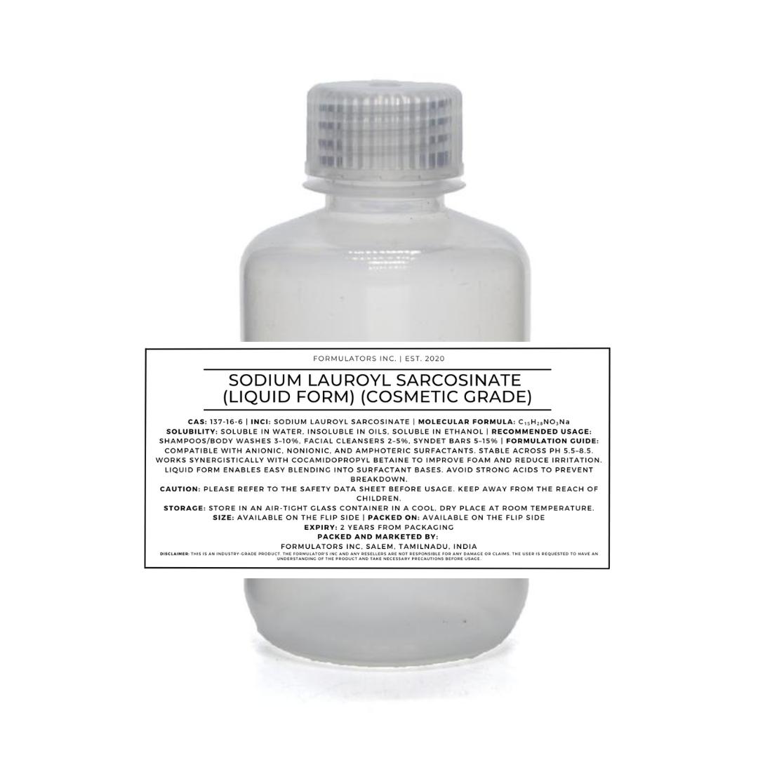 Sodium Lauroyl Sarcosinate (Liquid Form) (Cosmetic Grade)