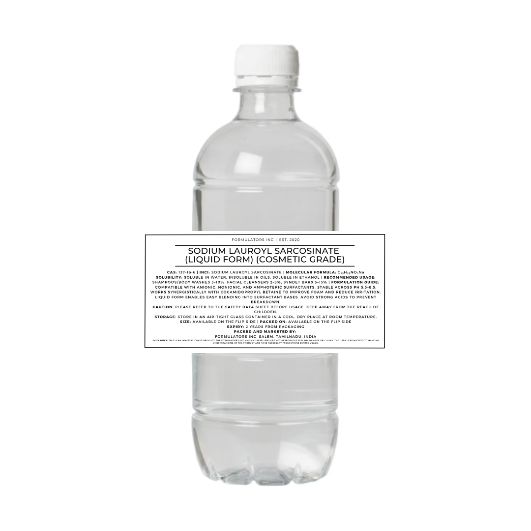 Sodium Lauroyl Sarcosinate (Liquid Form) (Cosmetic Grade)