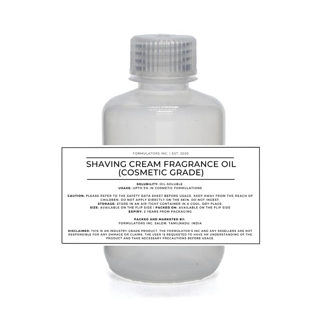 Shaving Cream Fragrance Oil