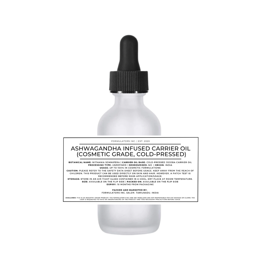 Ashwagandha Infused Carrier Oil (Cosmetic Grade)