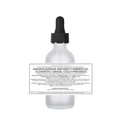 Ashwagandha Infused Carrier Oil (Cosmetic Grade)