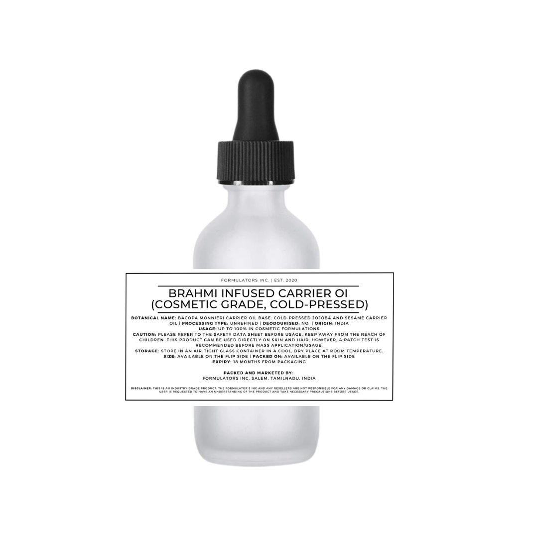 Brahmi Infused Carrier Oil (Cosmetic Grade)