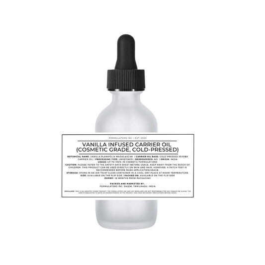 Vanilla Infused Carrier Oil (Cosmetic Grade)