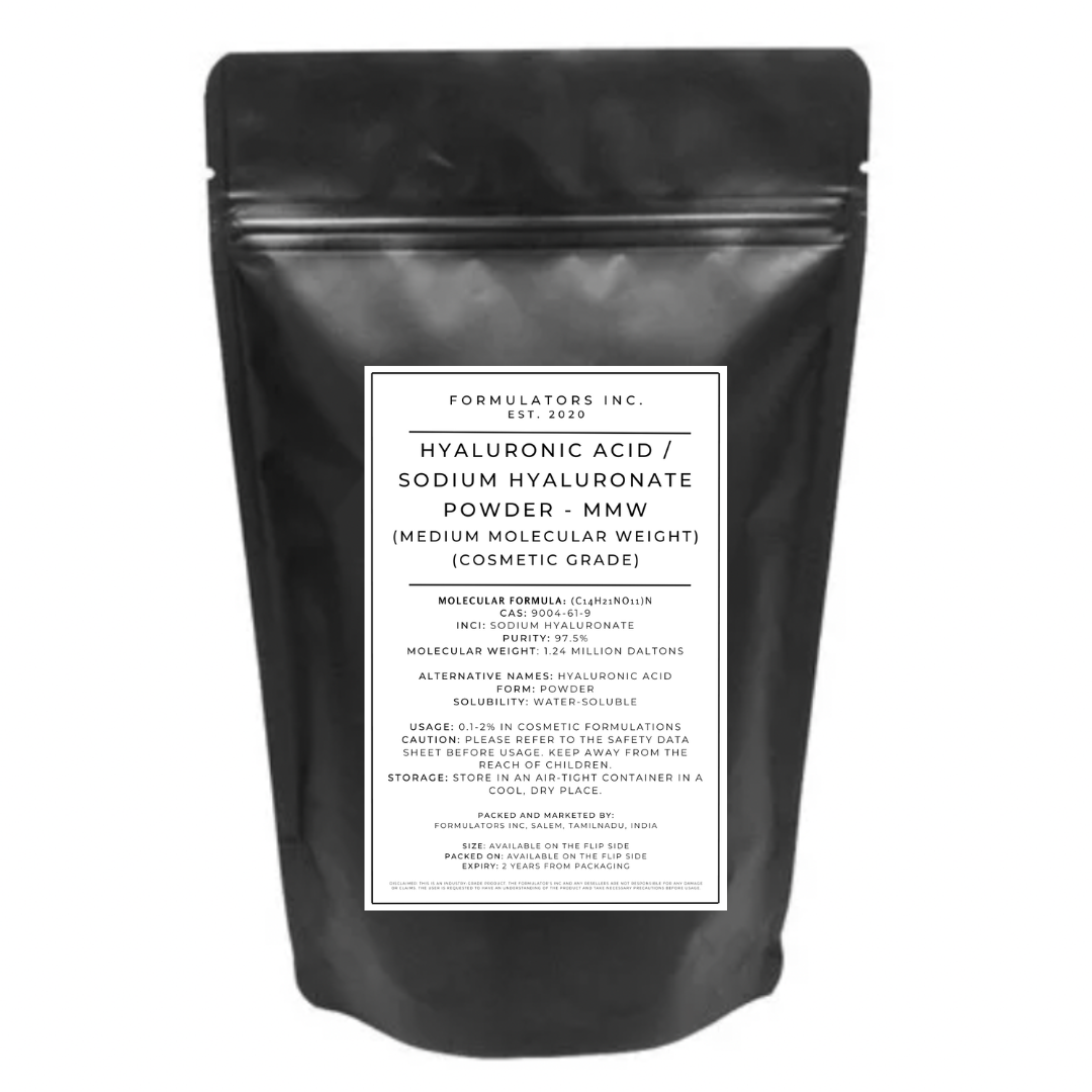 Hyaluronic Acid / Sodium Hyaluronate Powder - MMW (Medium Molecular Weight) (Cosmetic Grade)