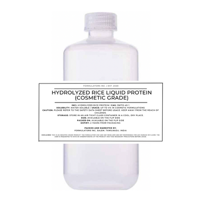 Hydrolyzed Rice Liquid Protein (Cosmetic Grade)