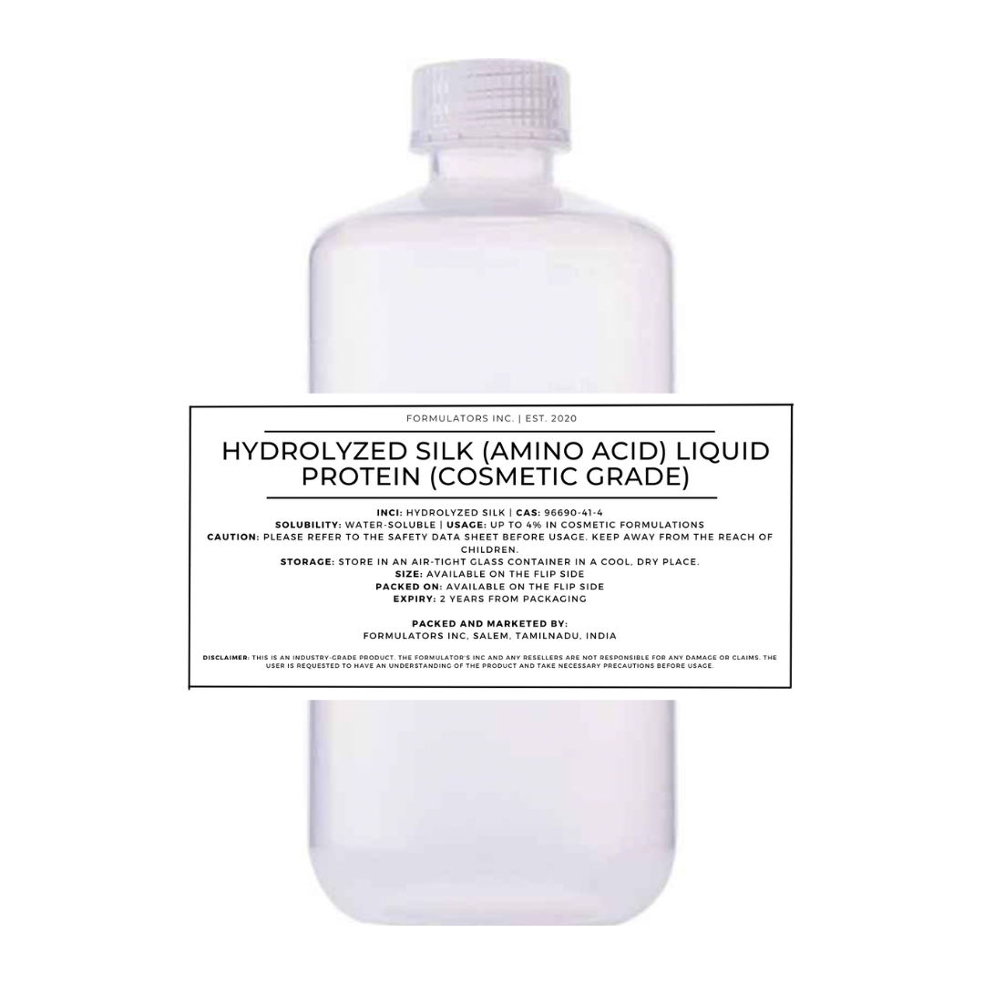 Hydrolyzed Silk (Amino Acid) Liquid Protein (Cosmetic Grade)