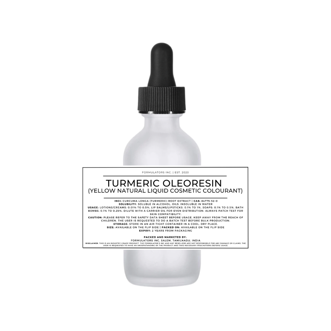 Turmeric Oleoresin (Yellow Natural Liquid Cosmetic Colourant)