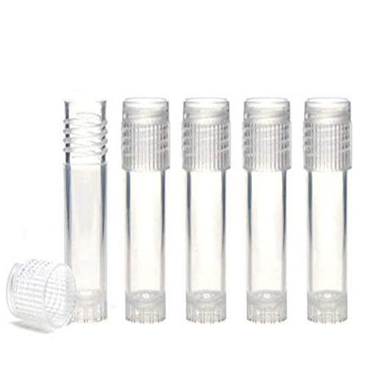 Plastic Storage Vials (Leak-Proof, Polypropylene, Screw Cap)-2ml