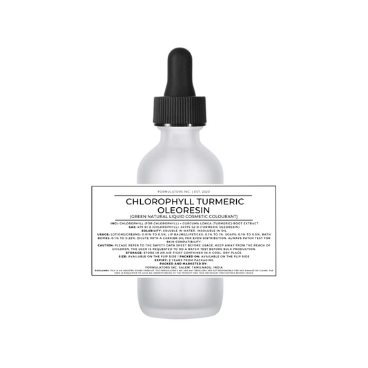 Chlorophyll Turmeric Oleoresin (Green Natural Liquid Cosmetic Colourant)