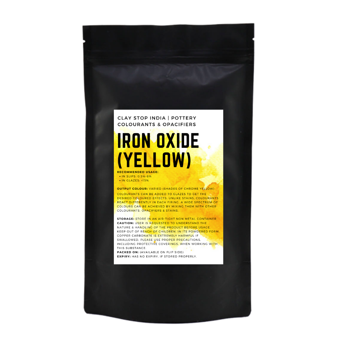 Buy Yellow Iron Oxide (Pottery Colourant) Online in India- The Art Connect