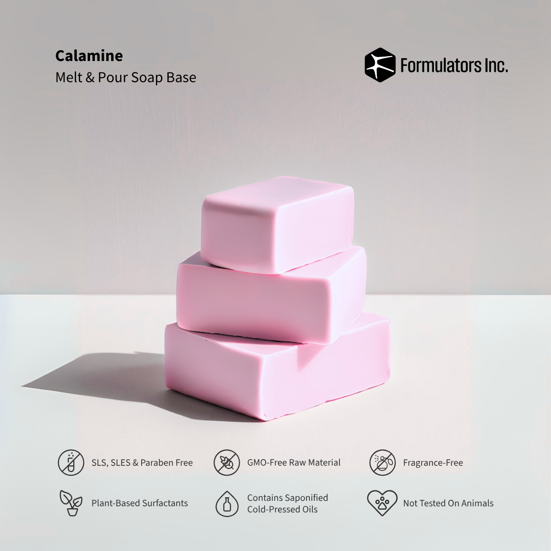 Calamine Melt And Pour Soap Base (SLS, SLES & Paraben Free)