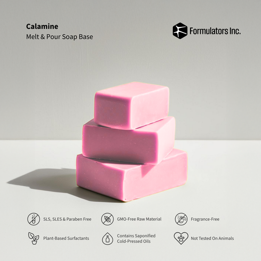 Calamine Melt And Pour Soap Base (SLS, SLES & Paraben Free)