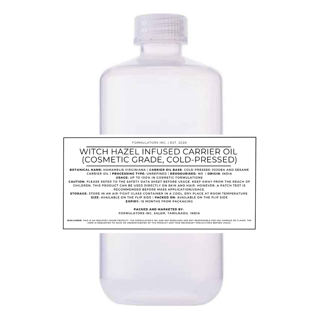 Witch Hazel Infused Carrier Oil (Cosmetic Grade)