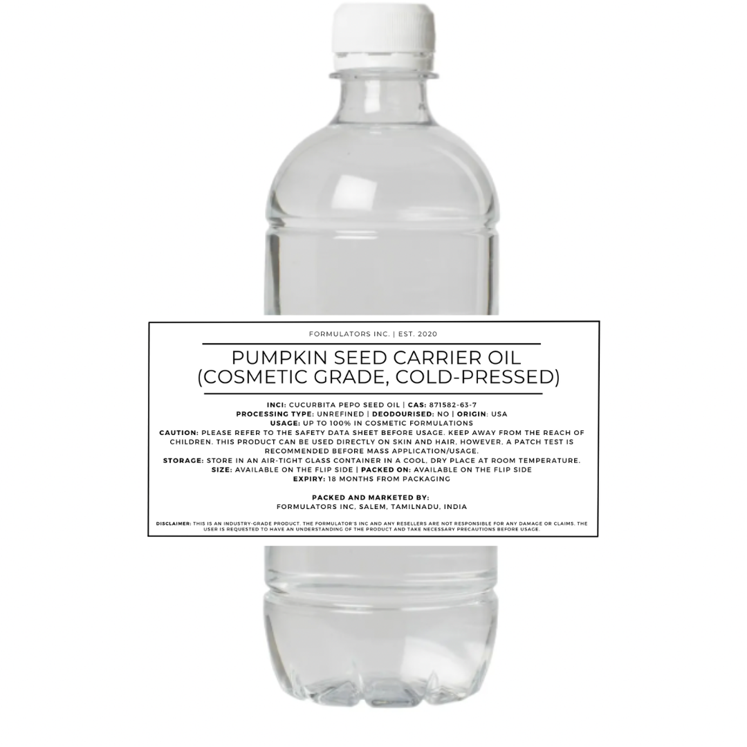 Pumpkin Seed Carrier Oil (Cosmetic Grade)