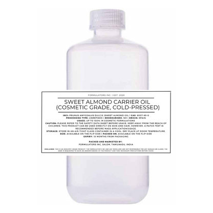 Sweet Almond Carrier Oil (Cosmetic Grade)