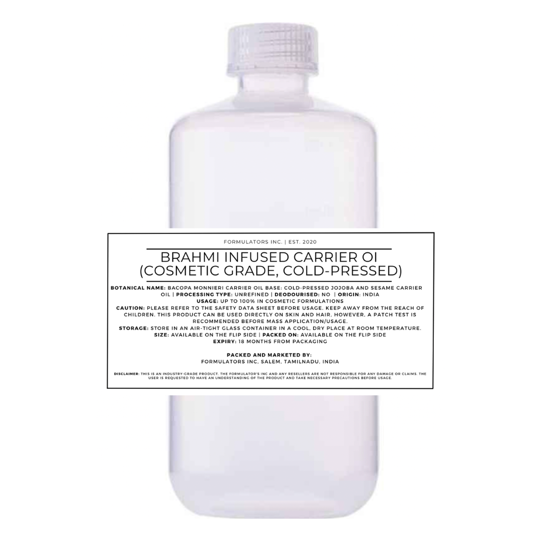 Brahmi Infused Carrier Oil (Cosmetic Grade)