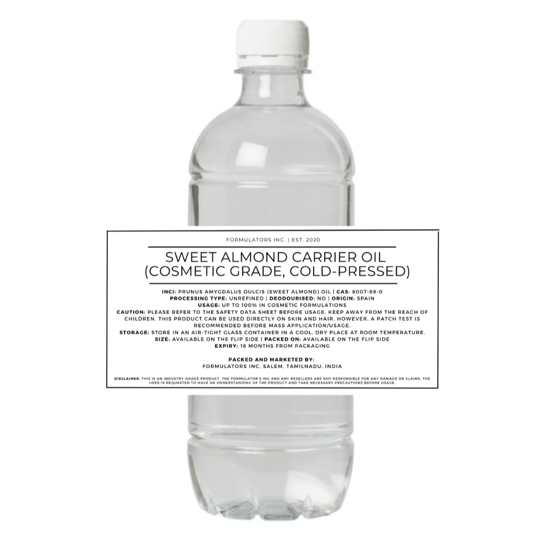 Sweet Almond Carrier Oil (Cosmetic Grade)