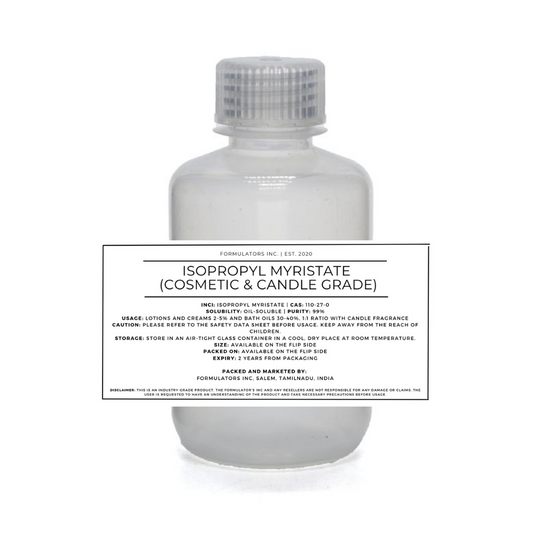 Isopropyl Myristate (Cosmetic & Candle Grade)