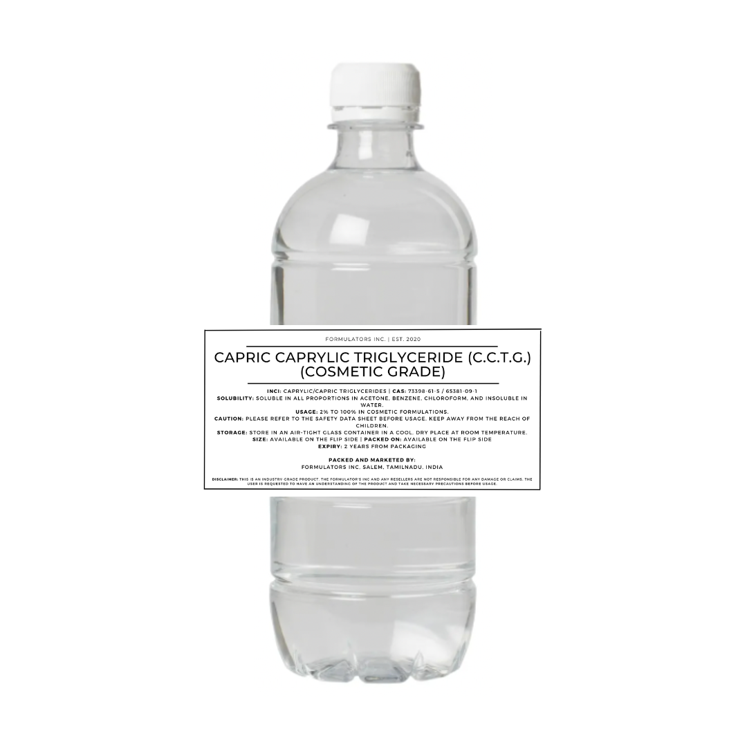 Capric Caprylic Triglyceride (C.C.T.G.)  (Cosmetic Grade)