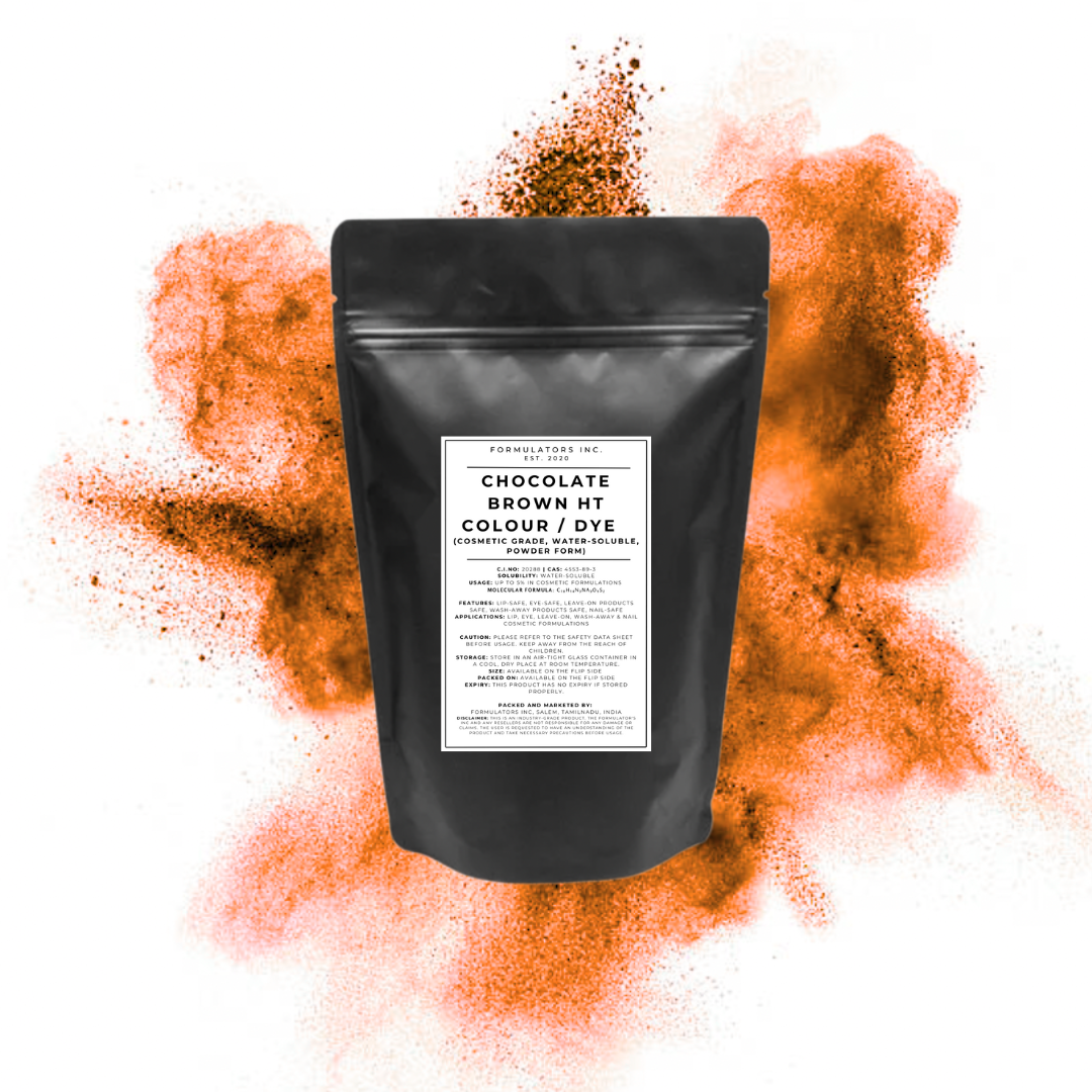Chocolate Brown HT Colour / Dye (Cosmetic Grade, Water-Soluble, Powder Form)