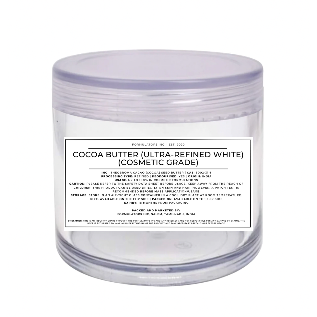 Cocoa Butter (Ultra-Refined White) (Cosmetic Grade)