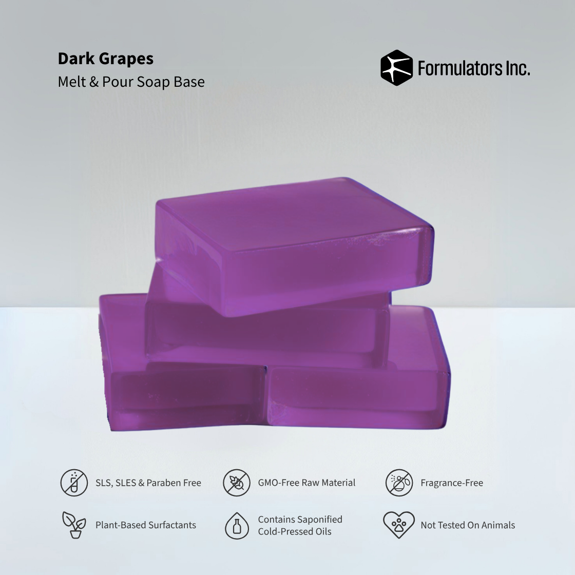 Dark Grapes Melt And Pour Soap Base (SLS, SLES & Paraben Free)