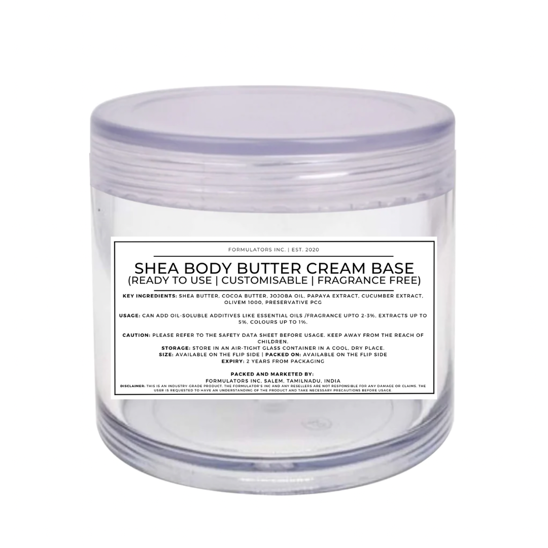 Shea Body Butter Cream Base (Ready to Use | Customisable | Fragrance Free)