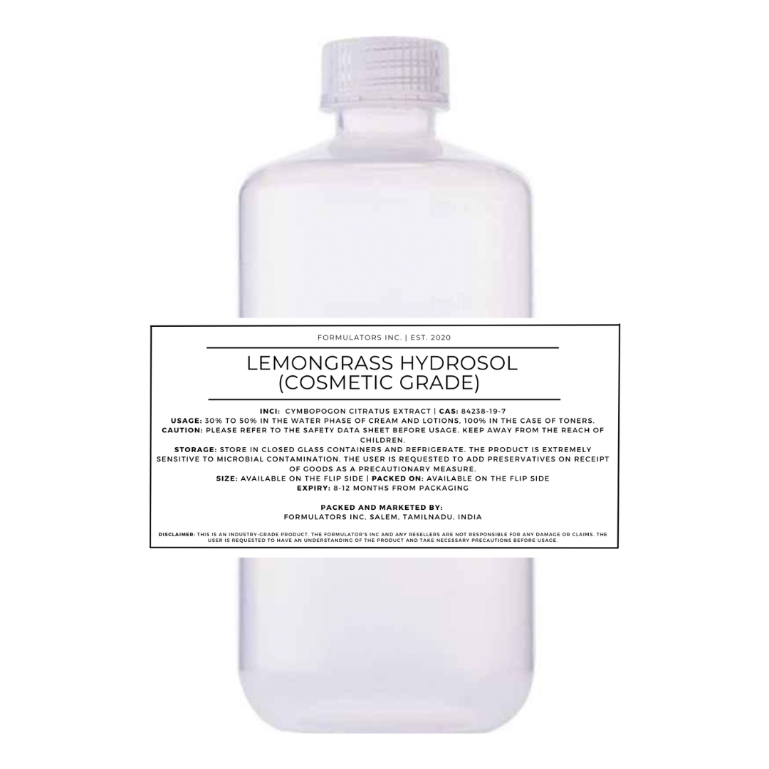 Lemongrass Hydrosol (Cosmetic Grade)