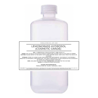 Lemongrass Hydrosol (Cosmetic Grade)