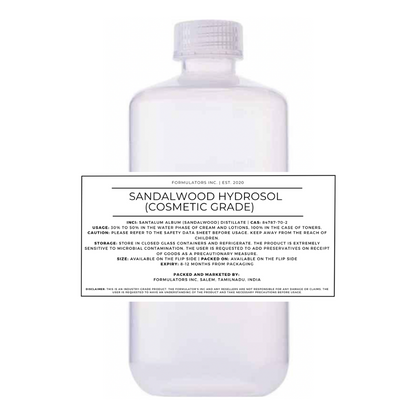 Sandalwood Hydrosol (Cosmetic Grade)