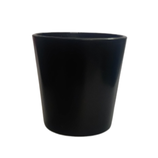 Black Candle Votive Glass Holder/Container - 80ml