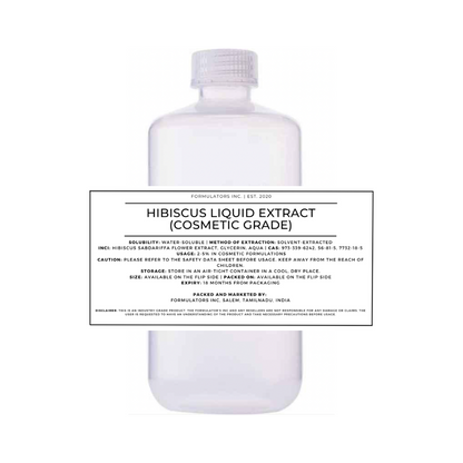 Hibiscus Liquid Extract (Cosmetic Grade)