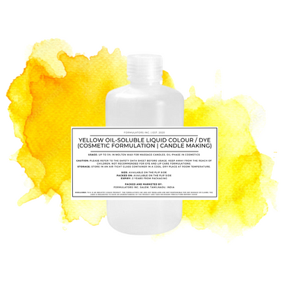 Yellow Oil-Soluble Liquid Colour / Dye (Cosmetic Formulation | Candle Making)