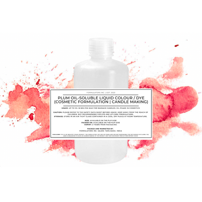 Plum Oil-Soluble Liquid Colour / Dye (Cosmetic Formulation | Candle Making)