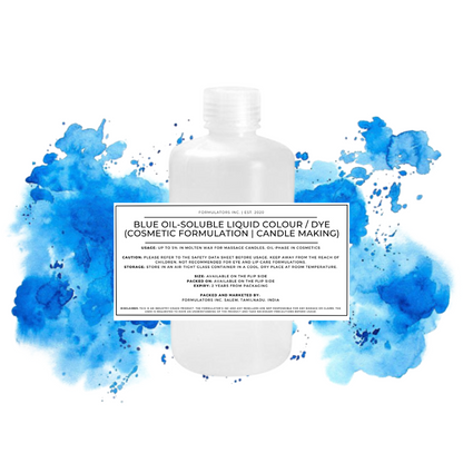 Blue Oil-Soluble Liquid Colour / Dye (Cosmetic Formulation | Candle Making)