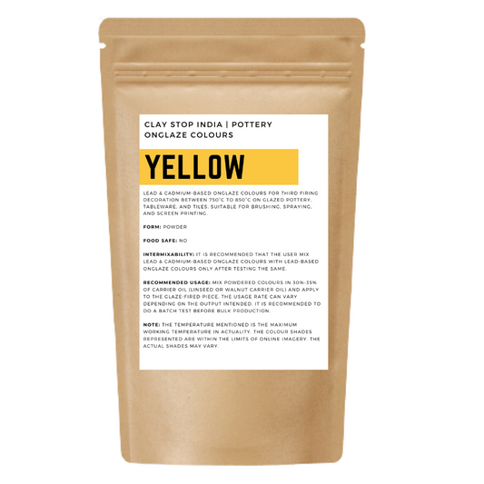 Yellow (Lead & Cadmium-Based) (Pottery Onglaze Colour)