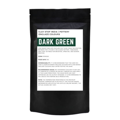 Dark Green (Lead-Based) (Pottery Onglaze Colours)