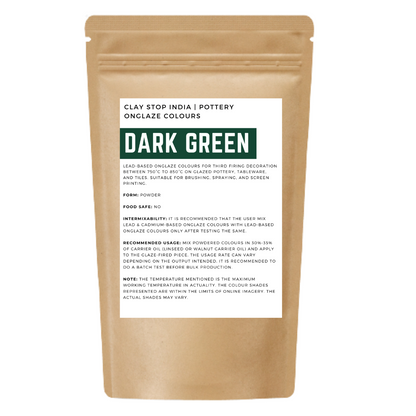 Dark Green (Lead-Based) (Pottery Onglaze Colours)