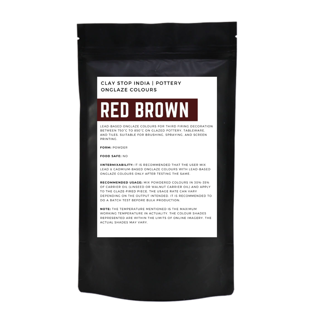 Red Brown (Lead-Based) (Pottery Onglaze Colours)