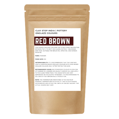 Red Brown (Lead-Based) (Pottery Onglaze Colours)